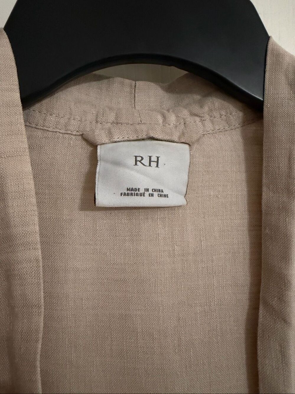 Restoration Hardware HR Linen Robe - Picture 4 of 5